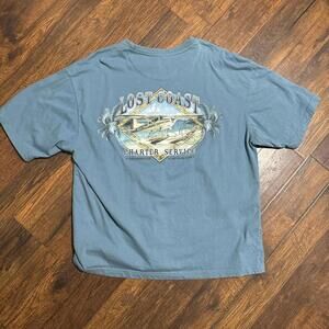 Mens Vintage 2000s fishing tee